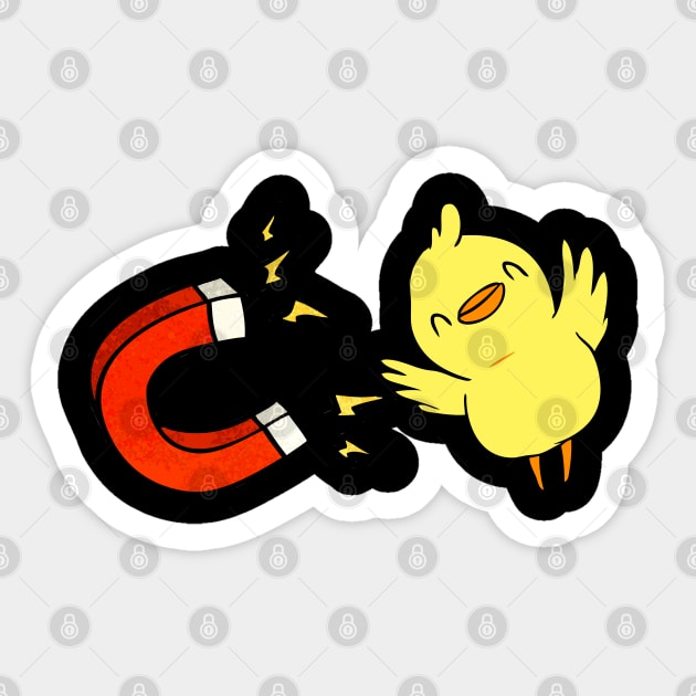 Chicks with Magnet Funny Chick Halloween Sticker by JB.Collection